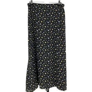 Reformation 'Bea' Black Viscose Skirt Size 8